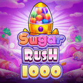 Sugar Rush 1000 candy slot artwork on gamezone app